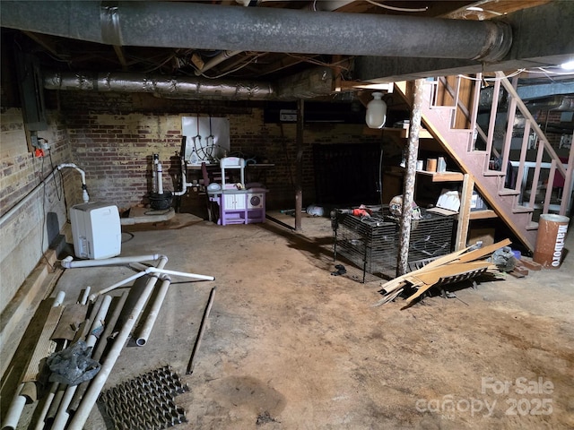 7335 US Highway 52, Salisbury, NC 28146 - unfinished basement with stairs