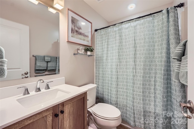 1727 Evergreen Dr, Charlotte, NC 28208 - full bathroom featuring vanity and a shower with curtain