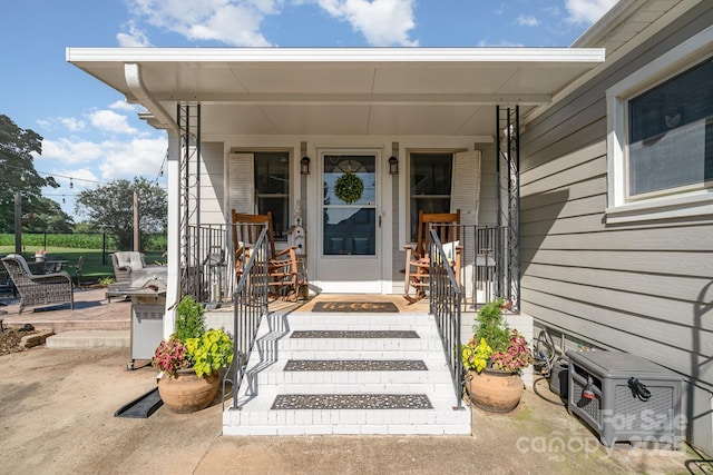 4710 Mooresville Rd, Salisbury, NC 28147 - doorway to property featuring covered porch