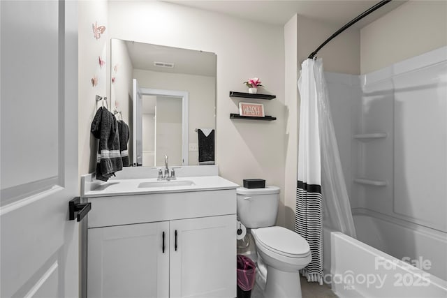 3740 Backwater St, Concord, NC 28027 - full bathroom featuring vanity and shower / bath combination with curtain