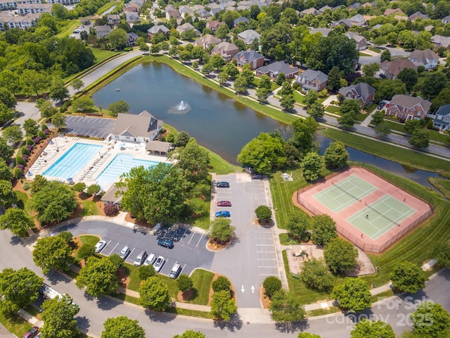 2607 Old Ashworth Ln NW, Concord, NC 28027 - drone / aerial view of a large body of water and a pool area