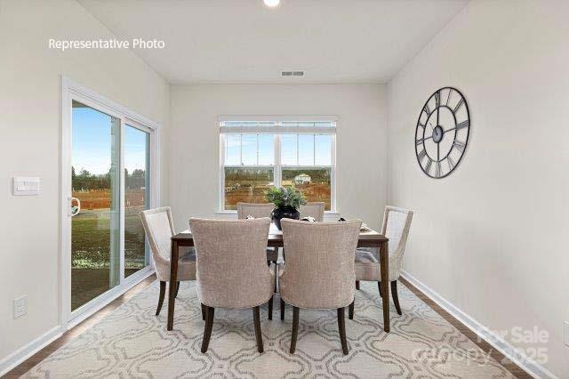 9235 Poquoson Dr, Gastonia, NC 28056 - dining space featuring wood finished floors