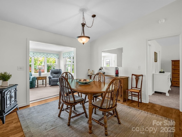 313 Resada Dr, Brevard, NC 28712 - dining area with wood finished floors