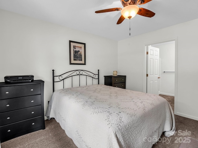 313 Resada Dr, Brevard, NC 28712 - carpeted bedroom with baseboards and a ceiling fan