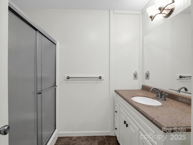 313 Resada Dr, Brevard, NC 28712 - full bath featuring vanity and a shower stall