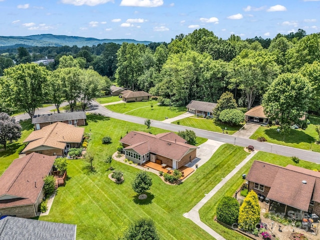 313 Resada Dr, Brevard, NC 28712 - aerial view of residential area with a mountainous background