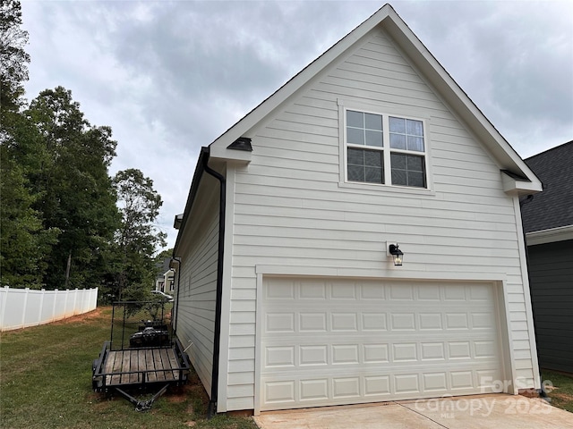 2261 Moss Haven Ln, Denver, NC 28037 - view of side of home with a garage and driveway