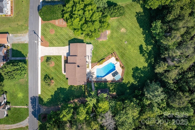 207 Valdese Dr, Morganton, NC 28655 - bird's eye view of a pool