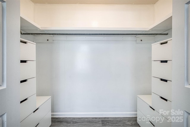 207 Valdese Dr, Morganton, NC 28655 - spacious closet with dark wood finished floors