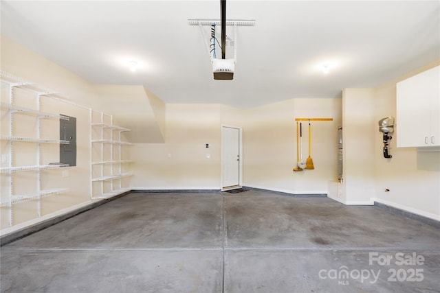 135 Valleymist Ln, Mooresville, NC 28117 - garage with electric panel and a garage door opener
