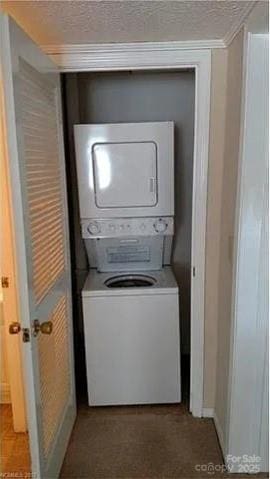 11 Lake Dr Unit B-1, Hendersonville, NC 28739 - washroom with stacked washer and clothes dryer