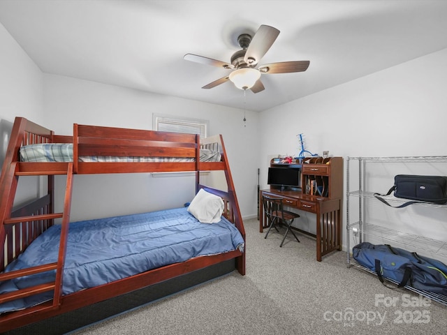 312 Garrison Dr, Albemarle, NC 28001 - bedroom with carpet floors and ceiling fan