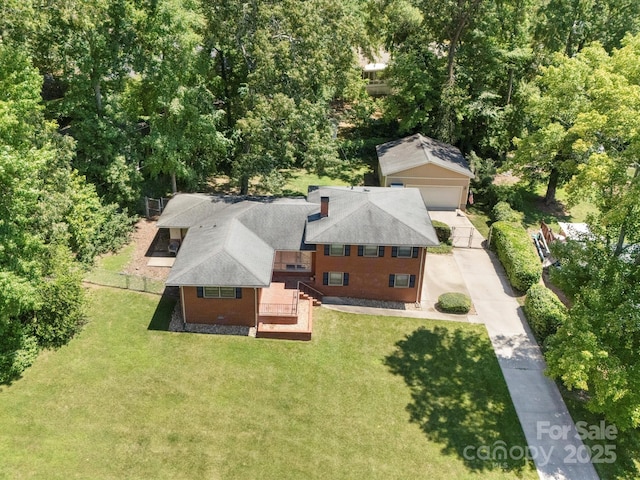 312 Garrison Dr, Albemarle, NC 28001 - aerial view of property and surrounding area