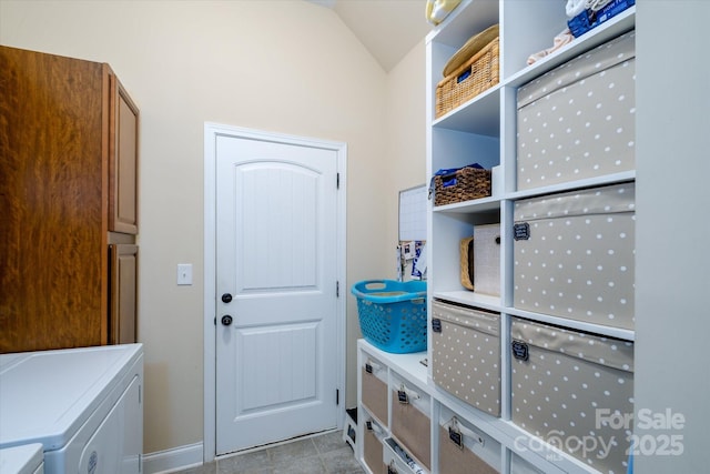 9122 Carneros Creek Rd Unit 25, Charlotte, NC 28214 - washroom featuring separate washer and dryer and cabinet space