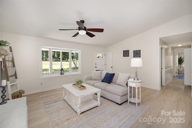 256 Timberland Loop, Mooresville, NC 28115 - living area with ceiling fan, light wood-style flooring, and lofted ceiling