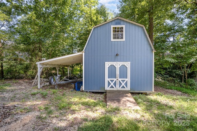 256 Timberland Loop, Mooresville, NC 28115 - view of shed featuring a carport