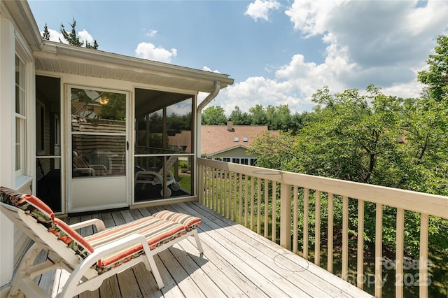 1105 Citation Cir, Hendersonville, NC 28739 - view of wooden deck