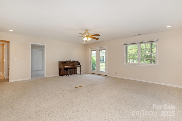 1105 Citation Cir, Hendersonville, NC 28739 - empty room featuring carpet, ceiling fan, and recessed lighting