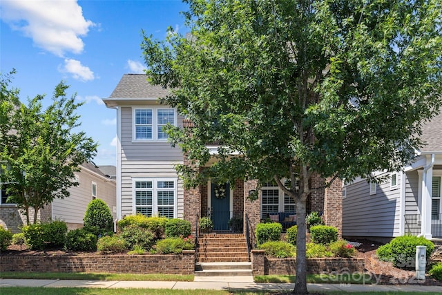 4928 Providence Country Club Dr, Charlotte, NC 28277 - view of property hidden behind natural elements featuring a shingled roof