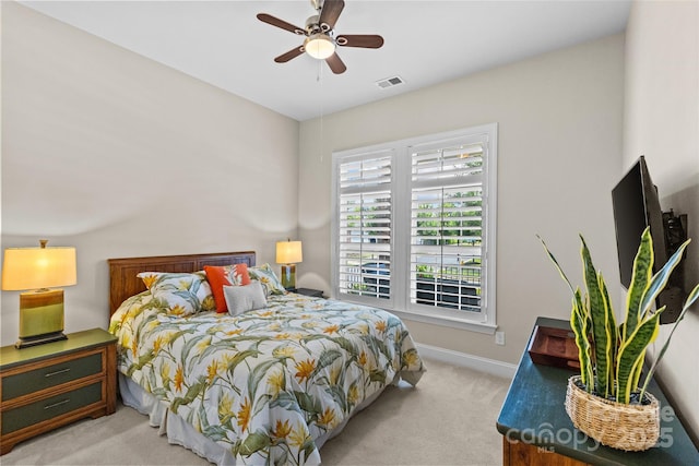 4928 Providence Country Club Dr, Charlotte, NC 28277 - bedroom with light carpet and ceiling fan