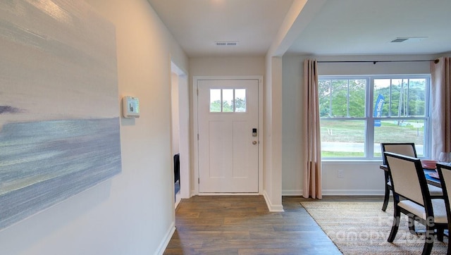 12 Wildbrook Dr, Waynesville, NC 28785 - foyer entrance with wood finished floors and baseboards
