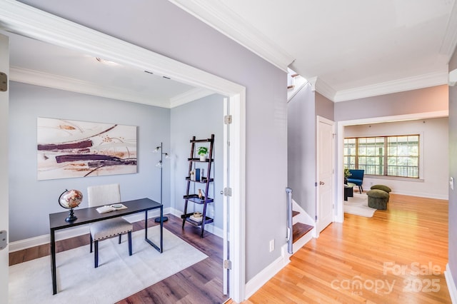 4525 Chestwood Ct, Rock Hill, SC 29732 - home office with wood finished floors and crown molding
