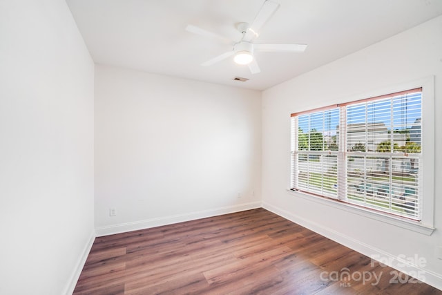 4525 Chestwood Ct, Rock Hill, SC 29732 - spare room featuring wood finished floors and a ceiling fan