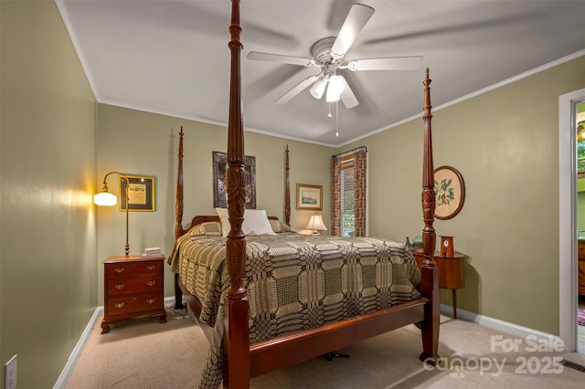 85 Red Bird Rd, Tryon, NC 28782 - carpeted bedroom featuring ornamental molding and ceiling fan