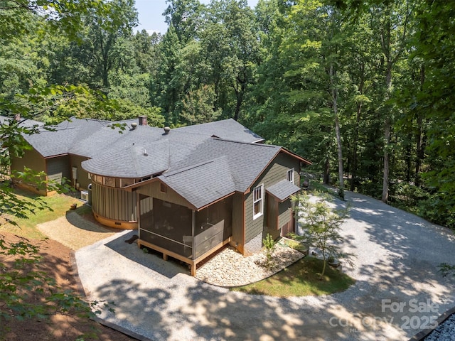 85 Red Bird Rd, Tryon, NC 28782 - view from above of property featuring a heavily wooded area
