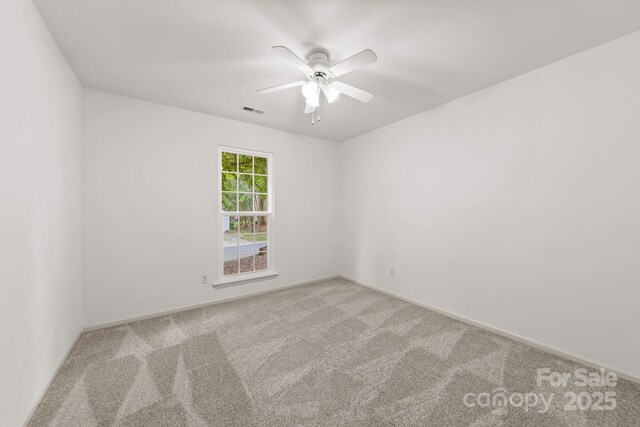 8806 Golf Ridge Dr, Charlotte, NC 28277 - empty room with carpet flooring and a ceiling fan
