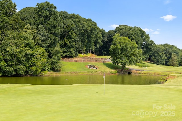 8806 Golf Ridge Dr, Charlotte, NC 28277 - surrounding community featuring a water view, golf course view, and an area to practice putting