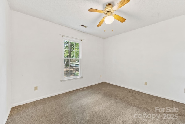 4601 Bournewood Ln, Charlotte, NC 28226 - carpeted spare room with baseboards and a ceiling fan