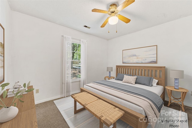 4601 Bournewood Ln, Charlotte, NC 28226 - bedroom featuring carpet and a ceiling fan