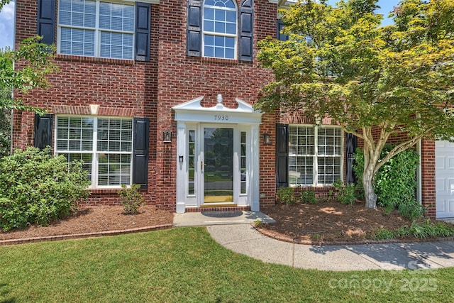 7930 Lancken Dr, Charlotte, NC 28277 - property entrance featuring brick siding