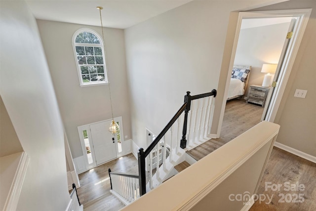 7930 Lancken Dr, Charlotte, NC 28277 - entryway featuring wood finished floors and baseboards