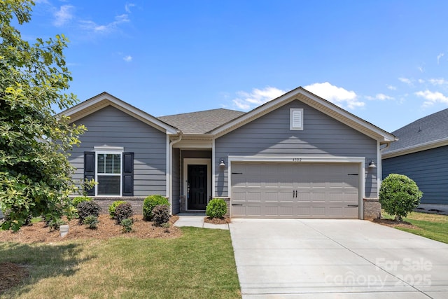 4502 Bright Rd, Charlotte, NC 28214 - single story home with driveway, an attached garage, and a front yard
