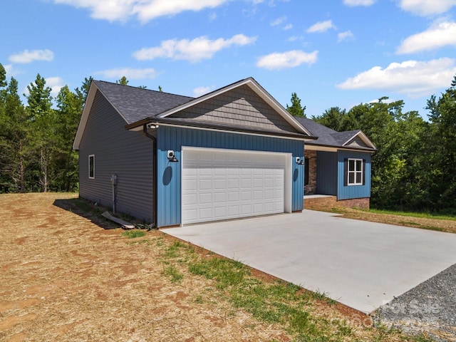 205 S Hill Ave, Albemarle, NC 28001 - view of front of home with an attached garage and driveway