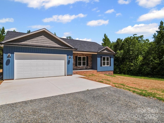 205 S Hill Ave, Albemarle, NC 28001 - view of front of house with concrete driveway and an attached garage