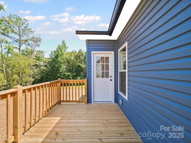 205 S Hill Ave, Albemarle, NC 28001 - view of wooden terrace