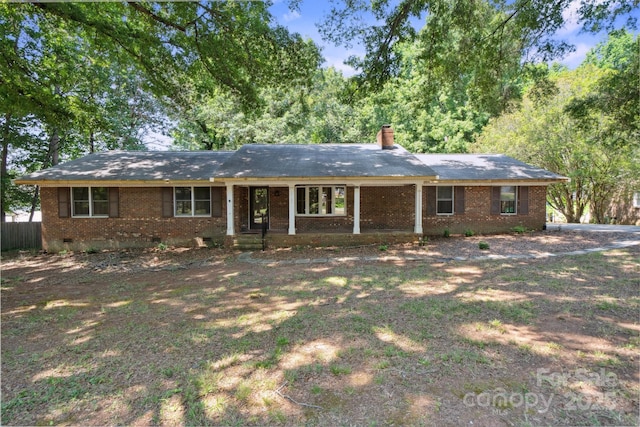 10120 Withers Rd, Charlotte, NC 28278 - single story home with brick siding, crawl space, and a chimney