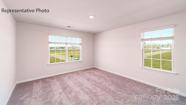 9223 Poquoson Dr, Gastonia, NC 28056 - spare room featuring carpet and recessed lighting
