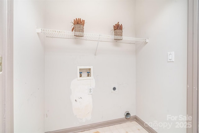 3630 Melrose Cottage Dr, Matthews, NC 28105 - laundry area featuring electric dryer hookup and hookup for a washing machine