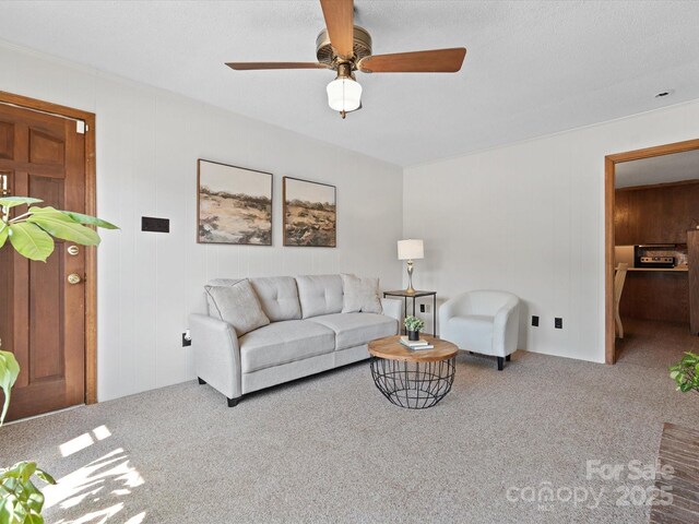 2212 Jb Denton Rd, Lancaster, SC 29720 - carpeted living area featuring ceiling fan