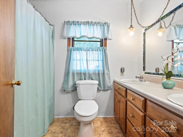 2212 Jb Denton Rd, Lancaster, SC 29720 - bathroom with double vanity and tile patterned floors