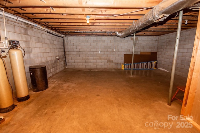 224 Mountain View Rd, Statesville, NC 28625 - unfinished basement with a water softener system