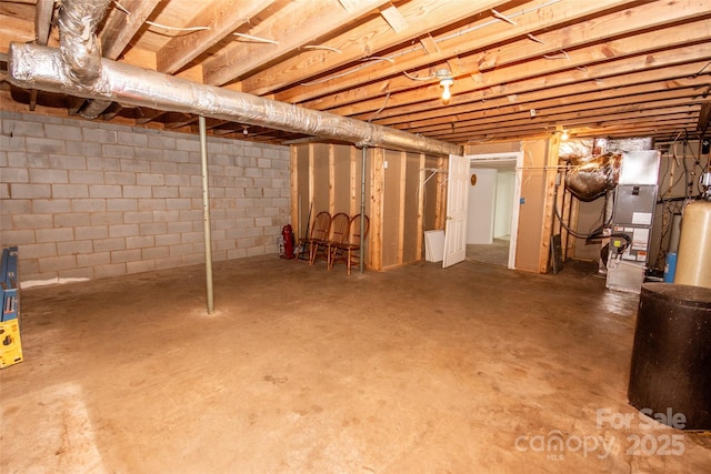 224 Mountain View Rd, Statesville, NC 28625 - unfinished below grade area with heating unit