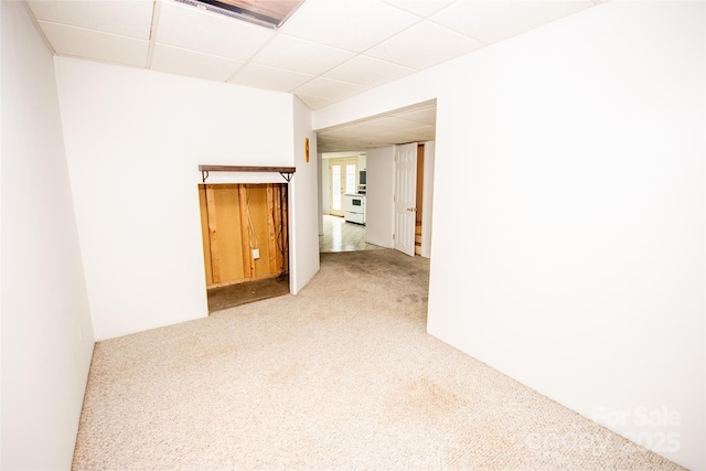 224 Mountain View Rd, Statesville, NC 28625 - carpeted spare room featuring a drop ceiling