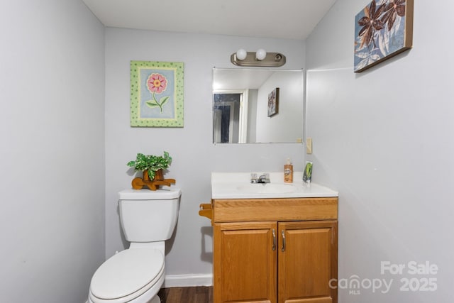 1302 1st Ave NW, Hickory, NC 28601 - bathroom with vanity and wood finished floors