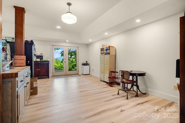 492 Henry Mountain Rd, Brevard, NC 28712 - sitting room featuring light wood finished floors and recessed lighting