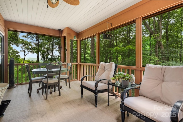 492 Henry Mountain Rd, Brevard, NC 28712 - sunroom with ceiling fan